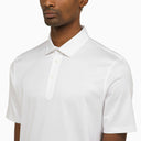 Brunello Cucinelli White Short Sleeved Polo Shirt