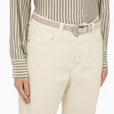 Brunello Cucinelli Hazelnut Coloured Suede Belt