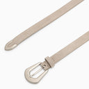 Brunello Cucinelli Hazelnut Coloured Suede Belt