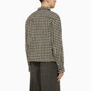 La nostra giacca per camicia a valle in cotone nero/bianco legacy