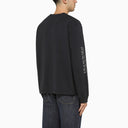 La nostra felpa con equipaggio in cotone viola eredità con stampa