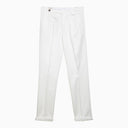 Brunello Cucinelli White Cotton Regular Pants