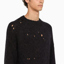 Il nostro maglione del collo dell'equipaggio navy openwork legacy