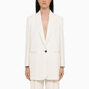 Brunello Cucinelli White Single Breasted Jacket - Balardi