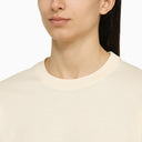 Loulou Studio Ivory Cotton Crew Neck Jumper