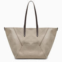 Brunello Cucinelli Rope Coloured Shopper Bag In Cotton And Linen