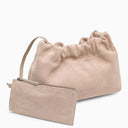 Brunello Cucinelli Soft Sand Coloured Suede Bag