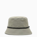 Brunello Cucinelli Olive Green Cotton And Linen Bucket Hat