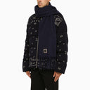 Sciarpa blu di Destin con frange