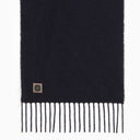 Sciarpa blu di Destin con frange