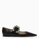 Jimmy Choo Melva Black Leather Ballerina