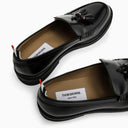 Thom Browne Black Leather Moccasin With Tassels