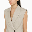 Wilet in lino grigio chiaro di Brunello Cucinelli