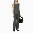 Loulou Studio Grey Linen Blend Tank Top