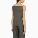 Loulou Studio Grey Linen Blend Tank Top