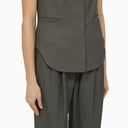 Loulou Studio Grey Linen Blend Tank Top