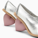 Yume Yume Love Silver Mini Boot en cuero vegano