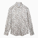 Camicia di cotone Brunello Cucinelli con stampa paisley