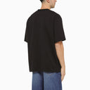 Studio Nicholson Navy Blue Oversize Crewneck T Shirt With Logo