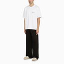 Studio Nicholson White Oversize Crewneck T Shirt With Logo