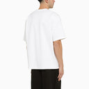Studio Nicholson White Oversize Crewneck T Shirt With Logo