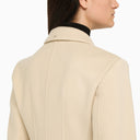 Sportmax Ivory Wool Double Breasted Coat - Balardi