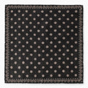 Brunello Cucinelli Silk Scarf With Black/Cigar Pattern