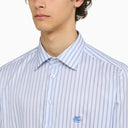 Camicia a maniche lunghe etro bianco/azzurro