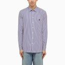 Etro White/Blue Striped Cotton Shirt