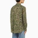 Etro Green Paisley Linen Shirt