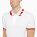 Etro White Polo shirt met korte mouwen met logo -borduurwerk
