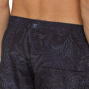 Etro Black Paisley Print Swim Shorts