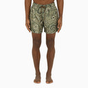 Etro Swim Shorts With Green Paisley Print