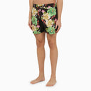 Etro Black Swimming Costume With Multicoloured Flower Print