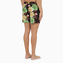 Etro Black Swimming Costume With Multicoloured Flower Print