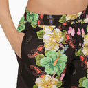 Etro Black Swimming Costume With Multicoloured Flower Print