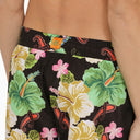 Etro Black Swimming Costume With Multicoloured Flower Print