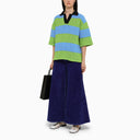 Sunnei Striped Knitted Polo Shirt - Balardi