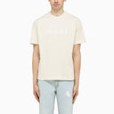 Sunnei Beige Crew Neck T Shirt With Logo - Balardi