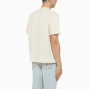 Sunnei Beige Crew Neck T Shirt With Logo - Balardi