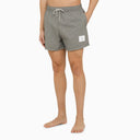 Thom Browne Med Grey Striped Swim Shorts