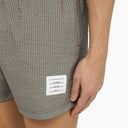 Thom Browne Med Grey Striped Swim Shorts