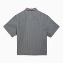 Thom Browne Grey Striped Short Sleeved Shirt