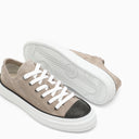 Brunello Cucinelli Beige Suede Trainers