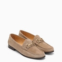 Brunello Cucinelli Hazelnut Suede Loafer With Horsebit