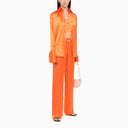 Woera Orange Silk Regular Shirt - Balardi