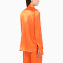 Woera Orange Silk Regular Shirt - Balardi