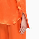 Woera Orange Silk Regular Shirt - Balardi
