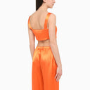 Woera Orange Silk Top - Balardi