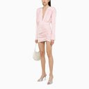The Mannei Pink Draped Silk Dress - Balardi